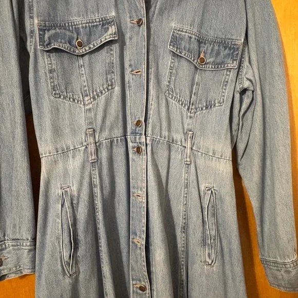Vintage Denim Midi Dress - Picture 5 of 7